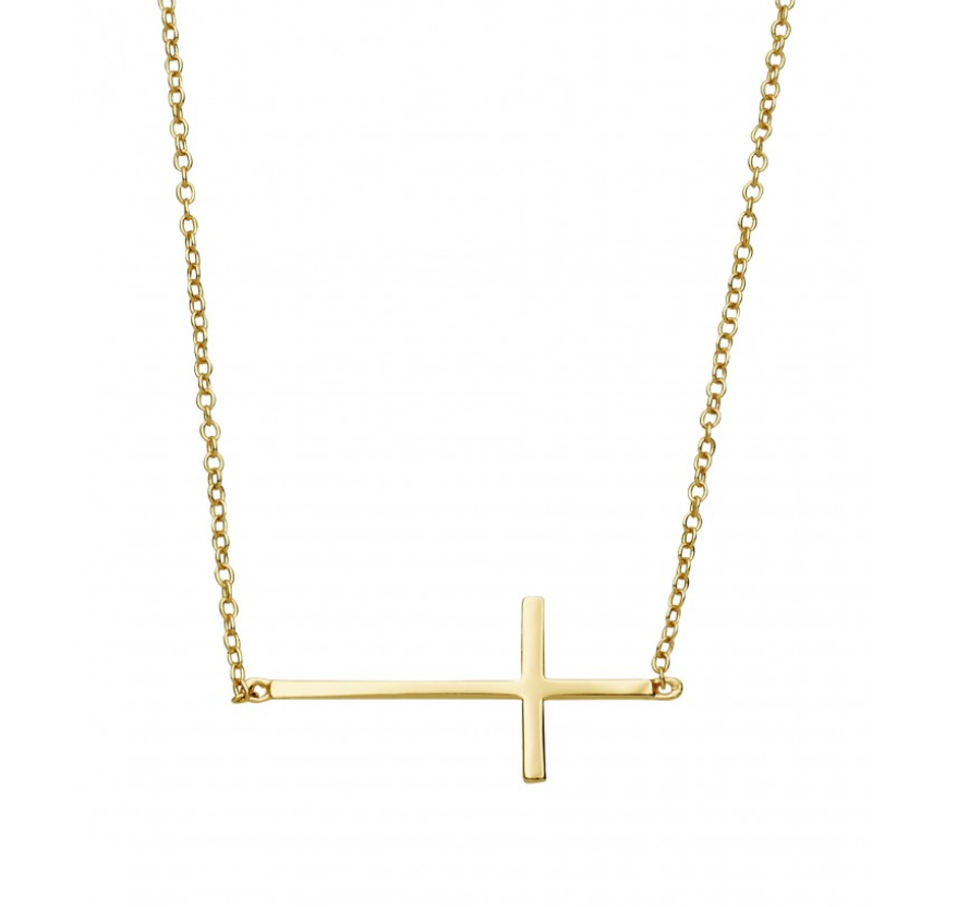 Mia Side Cross Necklace