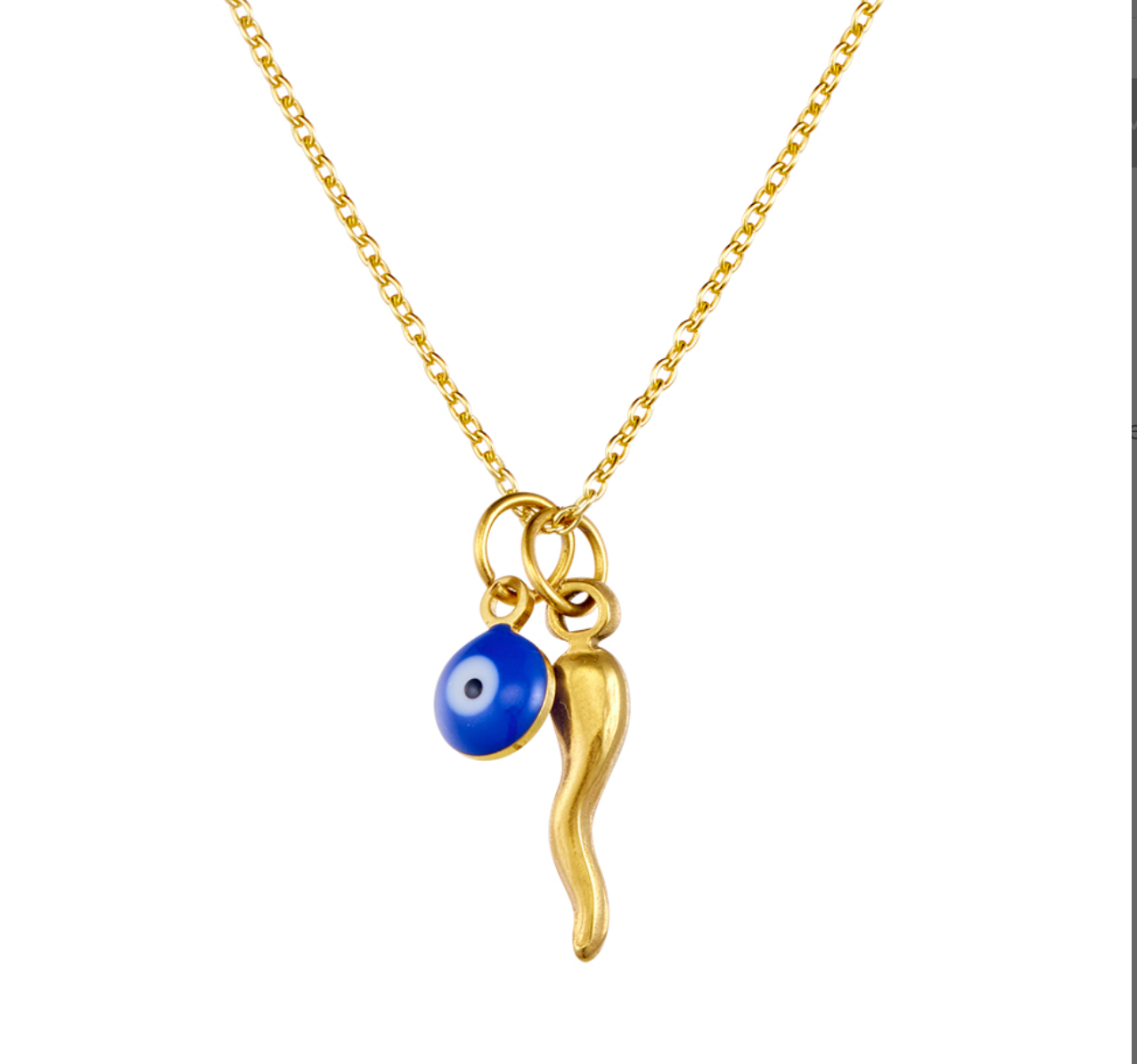 Amore mati/cornicello necklace