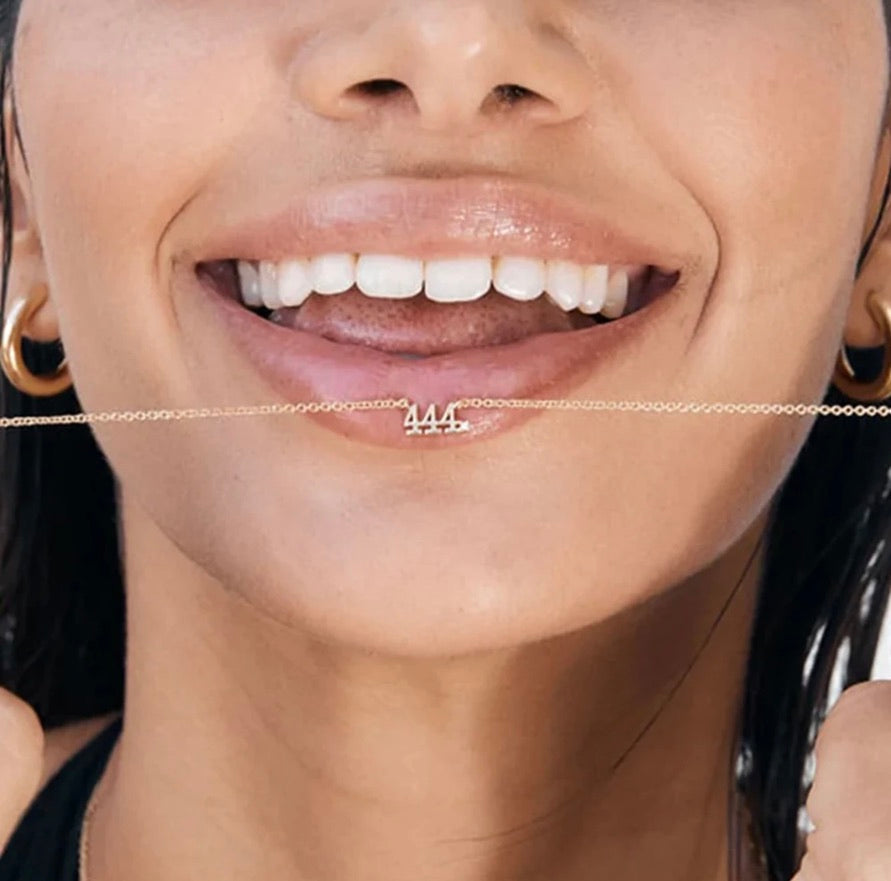 Ángelos (Angel)  Number Necklace