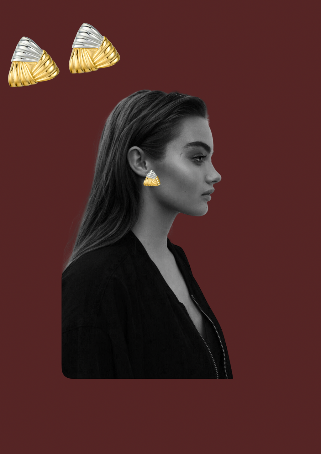 Valenti two tone earrings