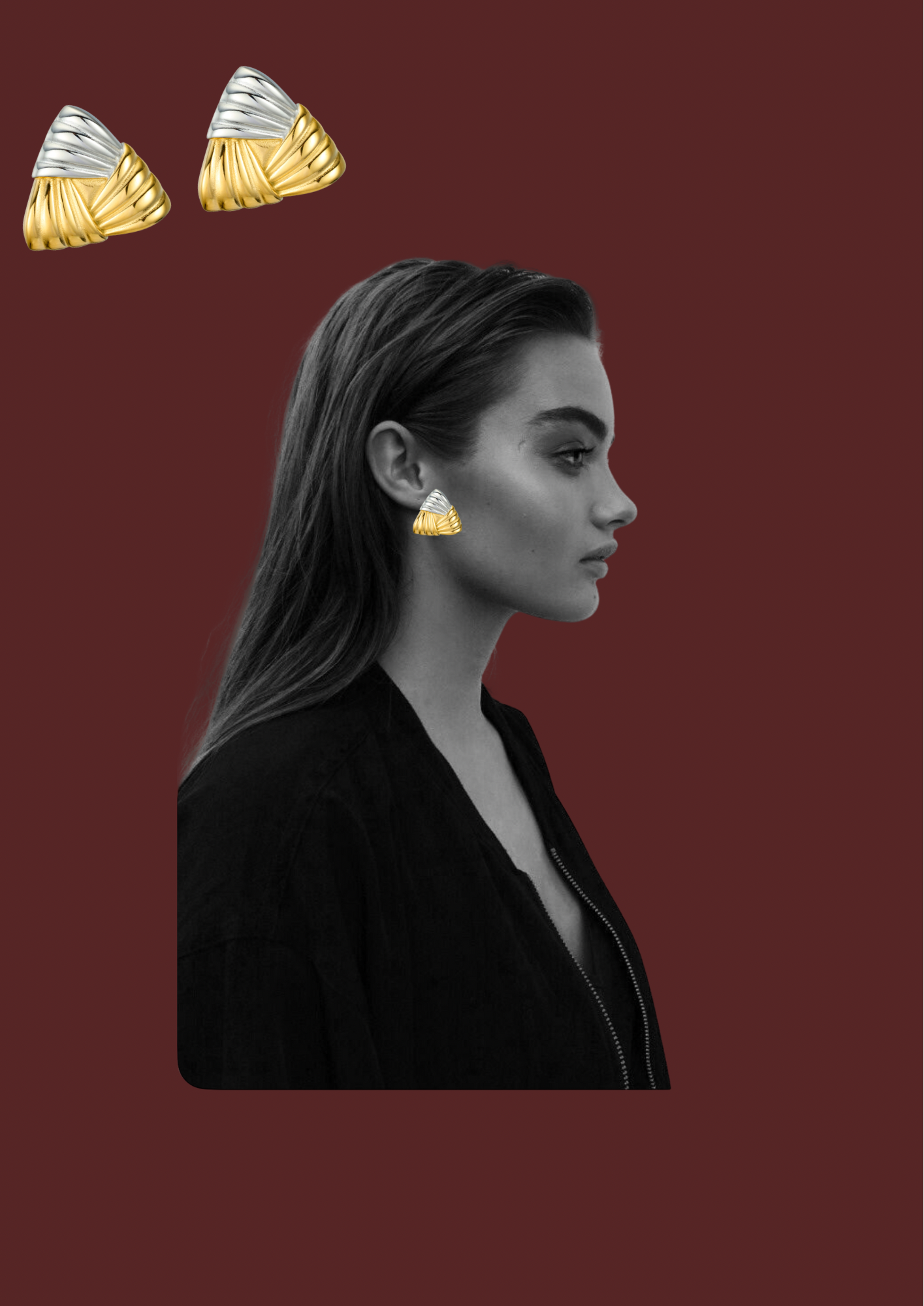 Valenti two tone earrings