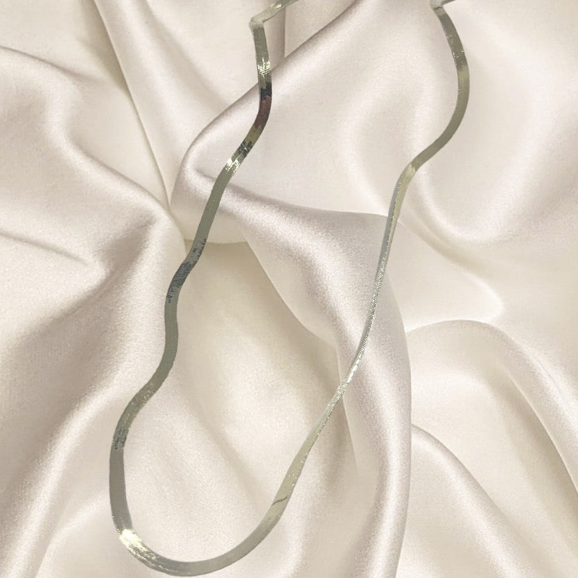 18k Gold plated - Herringbone Chain Necklace