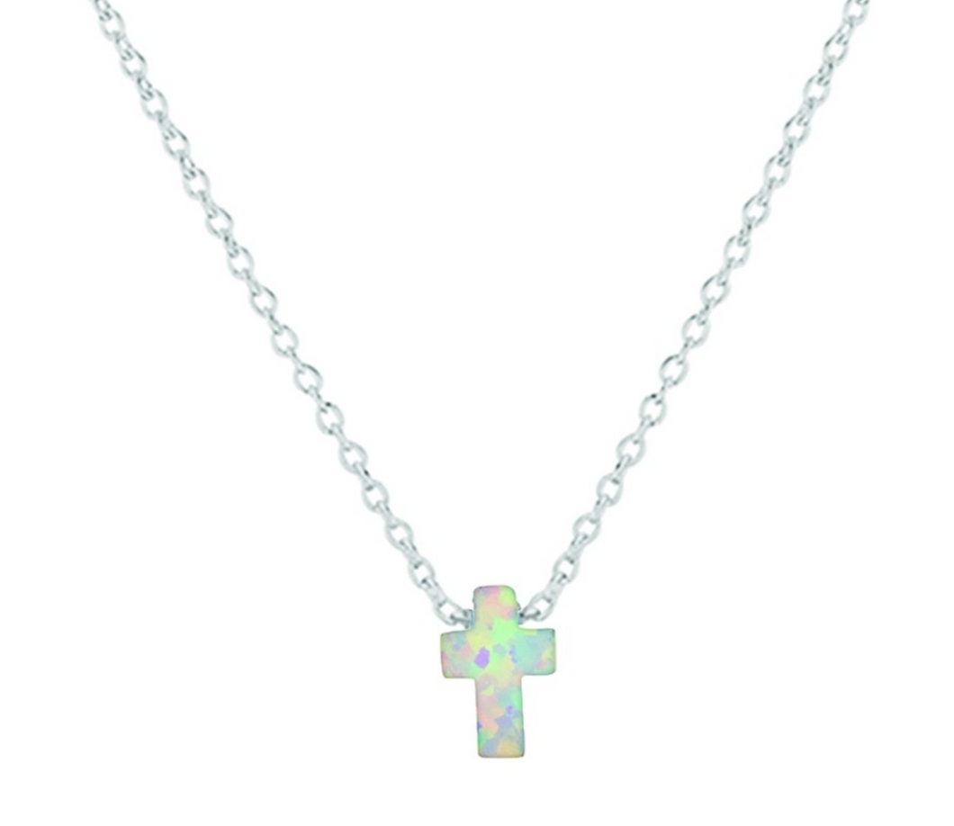 Santorini  Cross Necklace