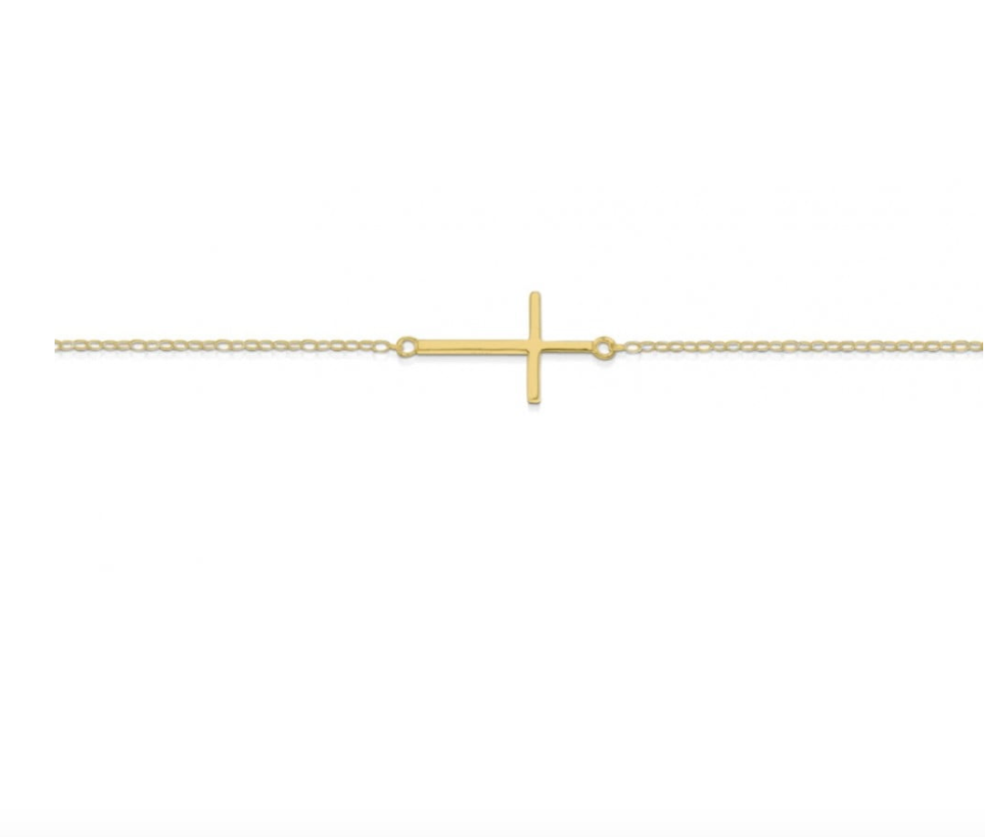 Olivia Side Cross Bracelet