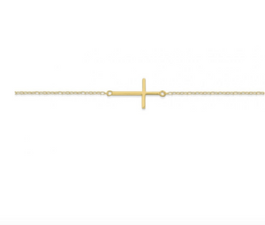 Olivia Side Cross Bracelet