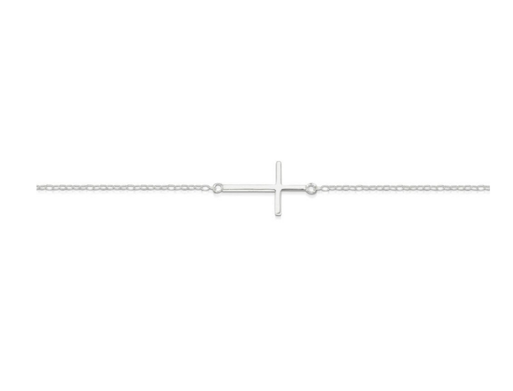 Olivia Side Cross Bracelet