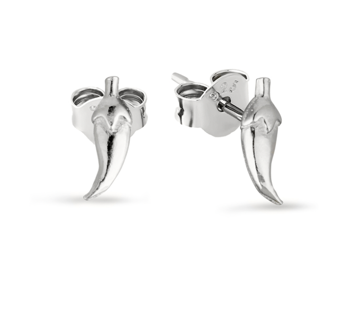 Italian Cornicello Studs