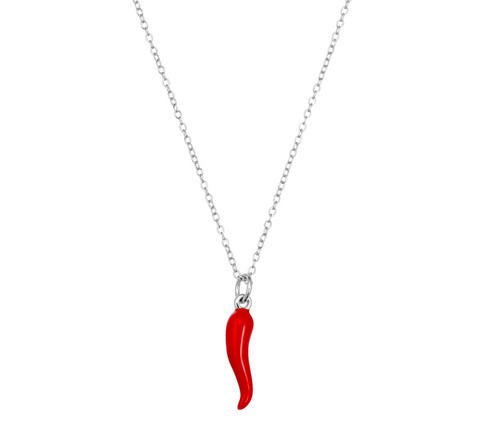 Amore Cornicello Red Necklace