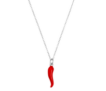 Load image into Gallery viewer, Amore Cornicello Red Necklace
