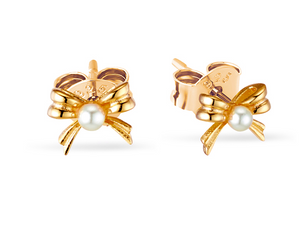 Valentina Bow pearl Studs.