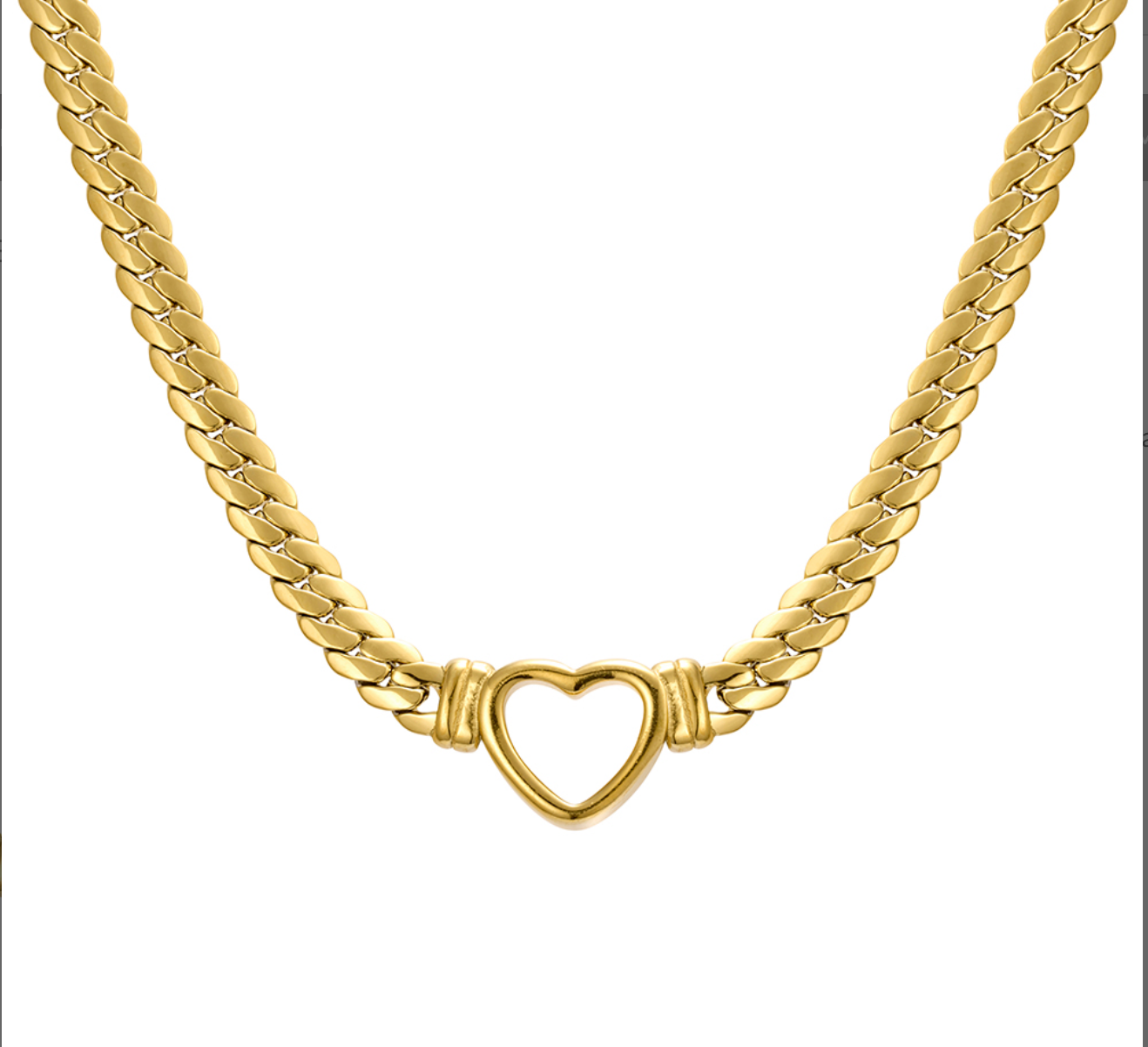 Amore  open heart necklace