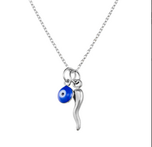 Load image into Gallery viewer, Amore mati/cornicello necklace
